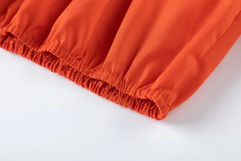 Wide Leg High waist Pants with Solid Micro Flare