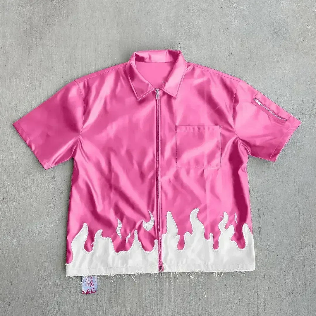 Trendy Ins Men Printed Pattern T-shirt