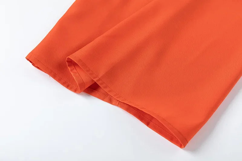 Wide Leg High waist Pants with Solid Micro Flare