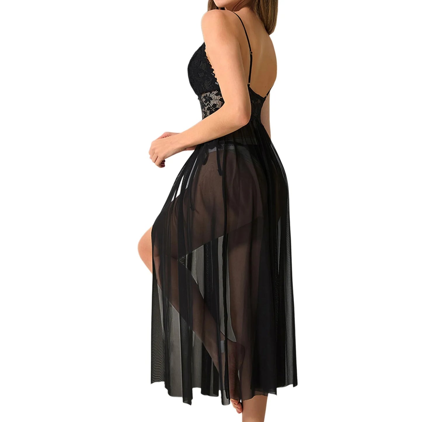 Lace Underwear Chiffon Mesh Nightdress