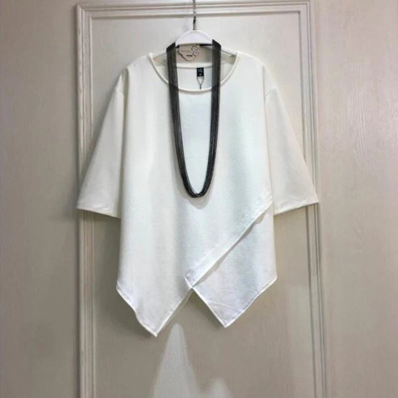 Oversized Irregular Round Neck Punk Men T Shirt