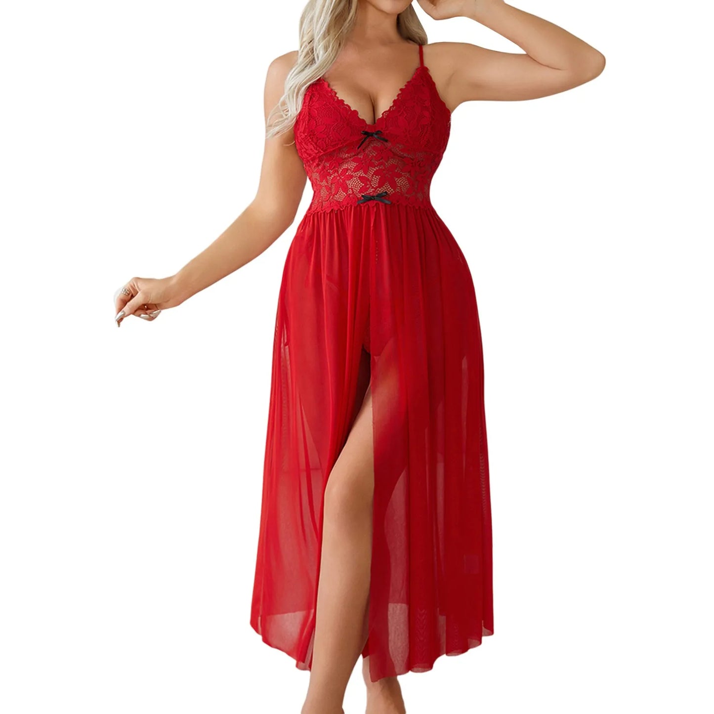 Lace Underwear Chiffon Mesh Nightdress