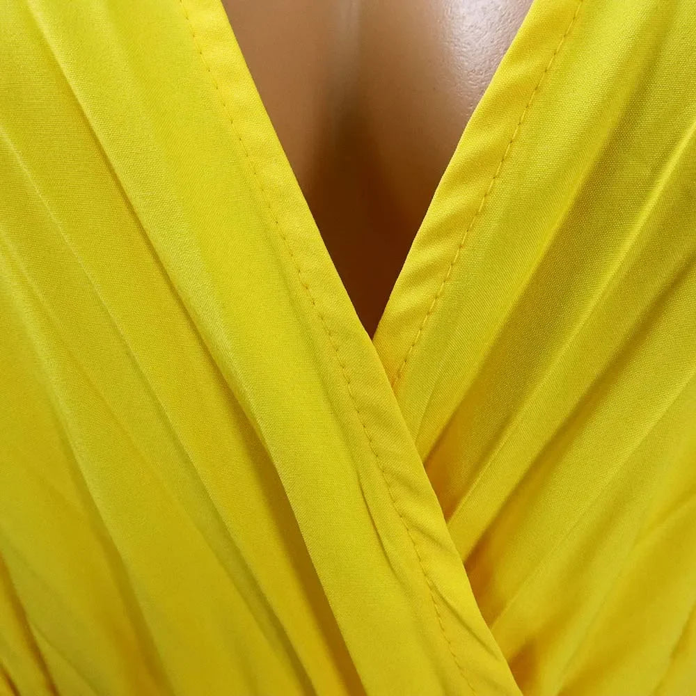 Elegant Pleated Jumpsuits & Rompers Full Sleeve