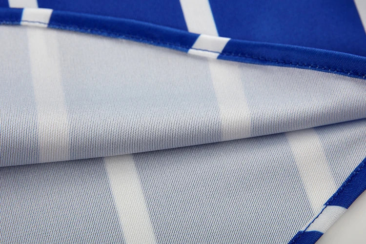Printed Striped Shirt & Loose Straight Trousers
