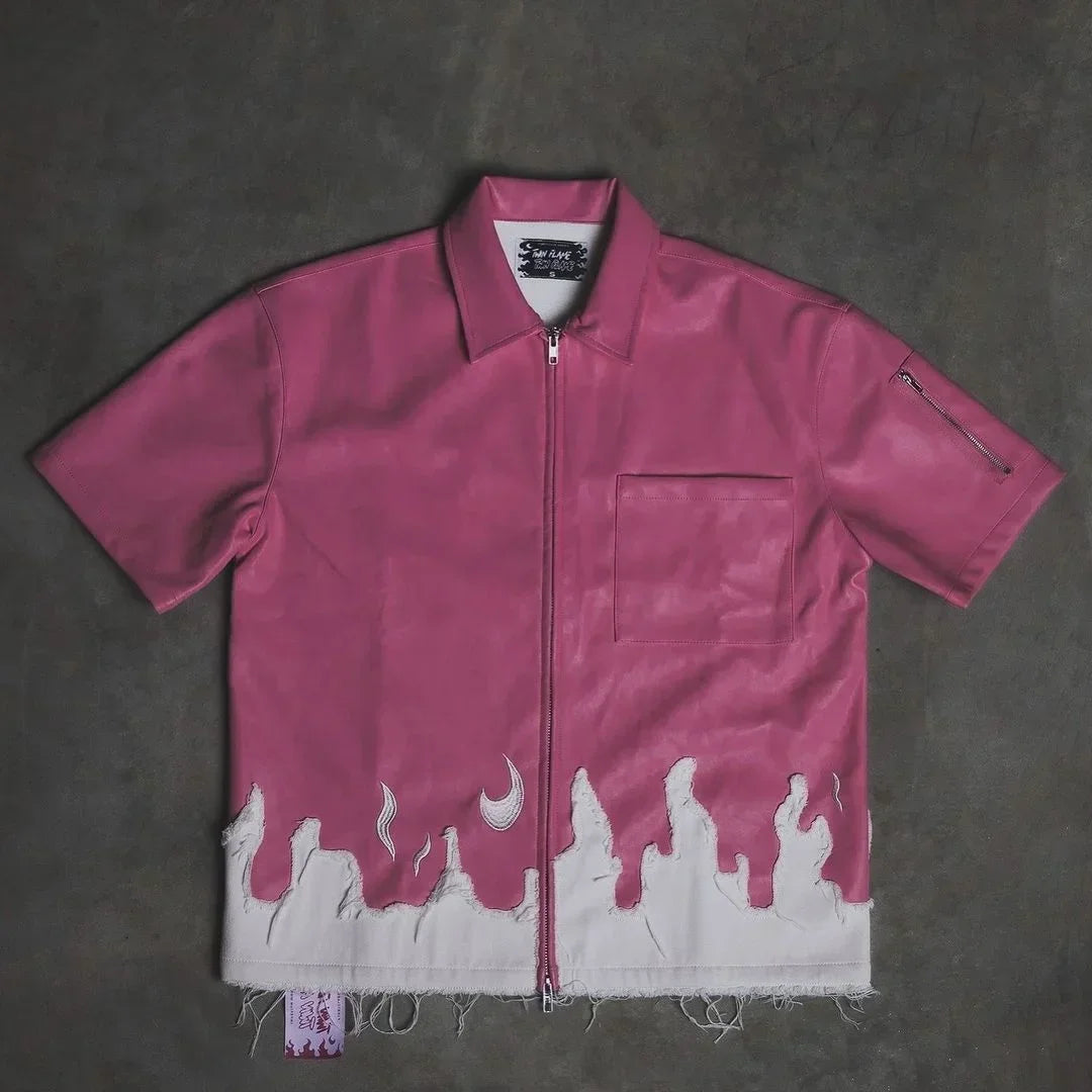 Trendy Ins Men Printed Pattern T-shirt