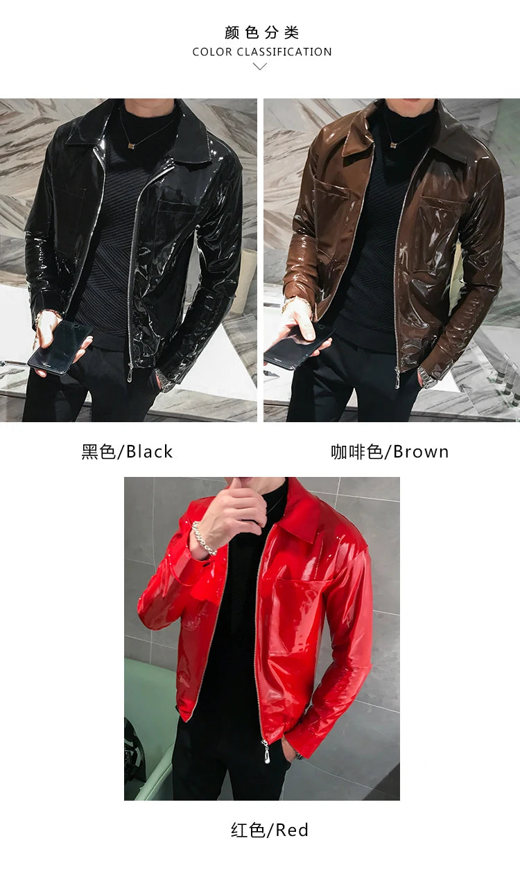 Faux Leather  Leather Jacket