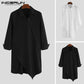 Irregular Shirts Lapel Button Long Sleeve - JELESACK