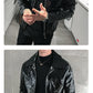 Faux Leather  Leather Jacket