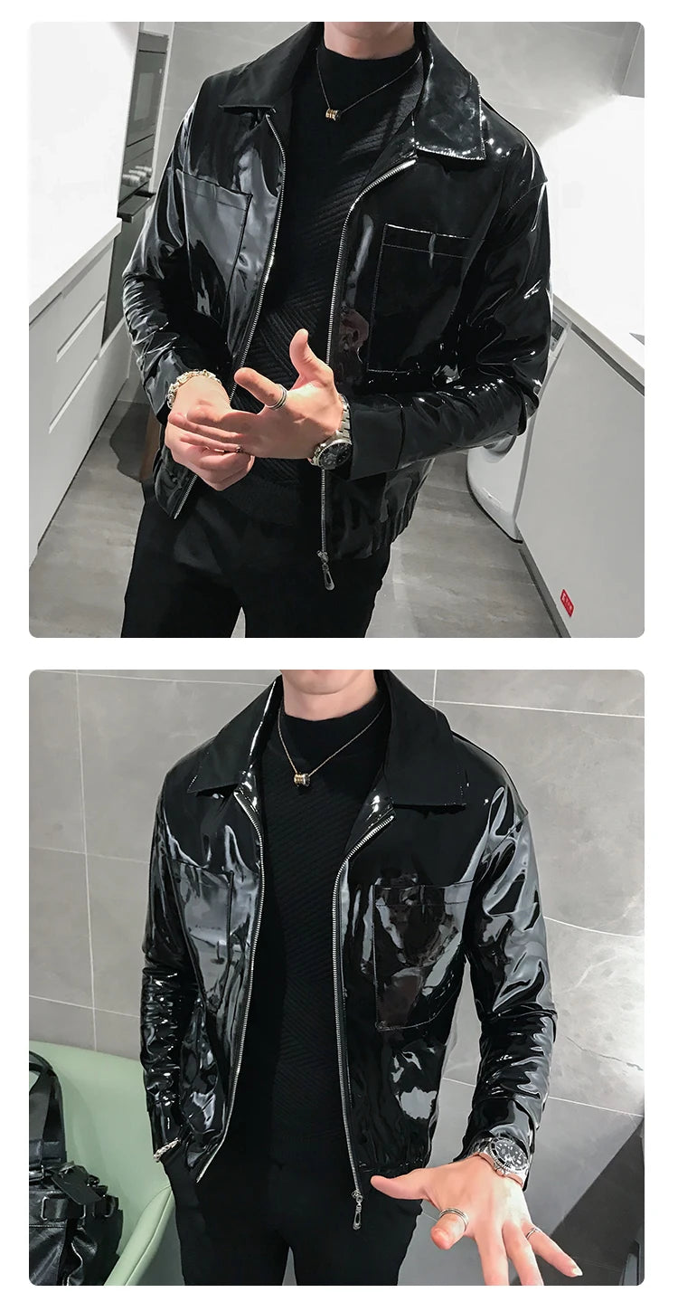 Faux Leather  Leather Jacket