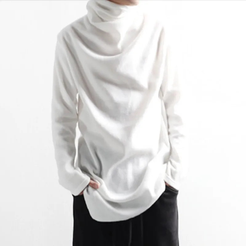 Loose-fitting irregular Turtleneck - JELESACK