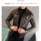 Faux Leather  Leather Jacket