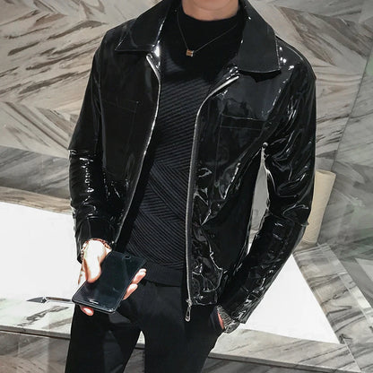 Faux Leather  Leather Jacket