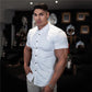 Casual Short Sleeve Solid Shirt - JELESACK