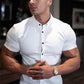 Casual Short Sleeve Solid Shirt - JELESACK