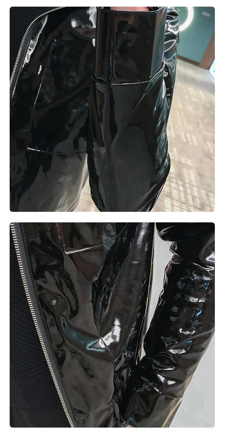 Faux Leather  Leather Jacket