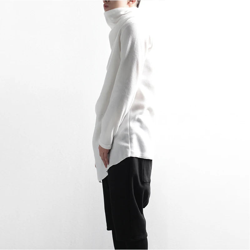 Loose-fitting irregular Turtleneck - JELESACK