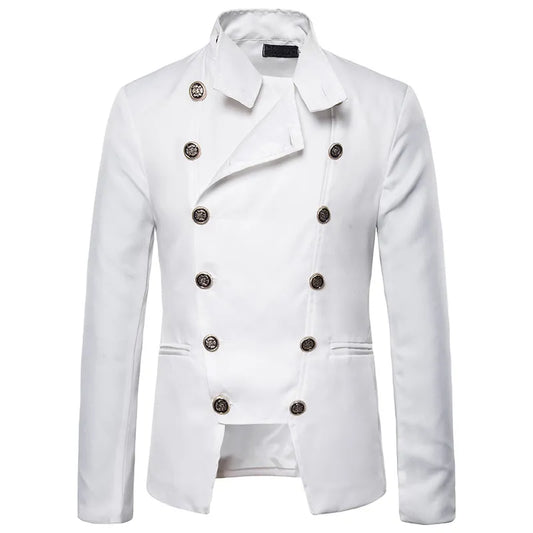 Men's Stylish Double Breasted Blazer - JELESACK