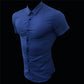 Casual Short Sleeve Solid Shirt - JELESACK