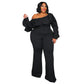 Plus Size  Jumpsuit Urban Leisure Bodysuit