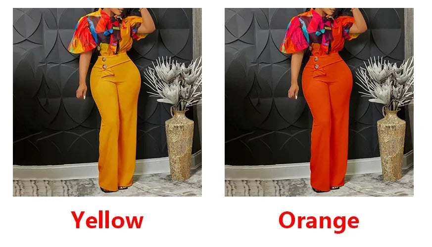 Two Pieces Sets Shirts and Long Pant African Suit