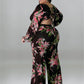 Plus Size Jumpsuit  Print One Piece