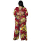 Plus Size Jumpsuit  Print One Piece