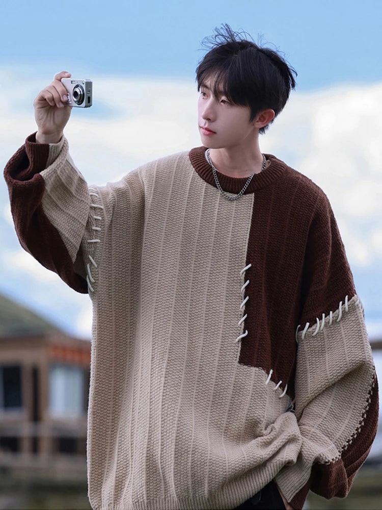 Knitted Sweater Oversize Pullover - JELESACK