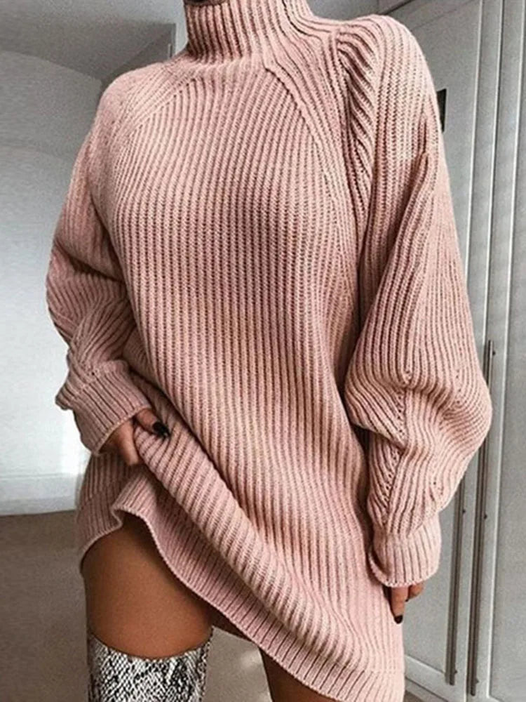 Women Turtleneck Sweater - JELESACK