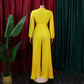 Elegant Pleated Jumpsuits & Rompers Full Sleeve