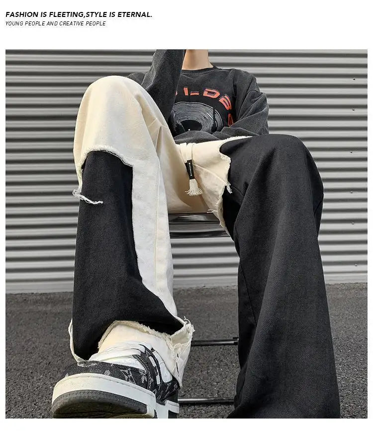 Loose Cotton Pocket Drawstring Trousers