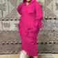 Plus Size  Hooded Maxi Dress