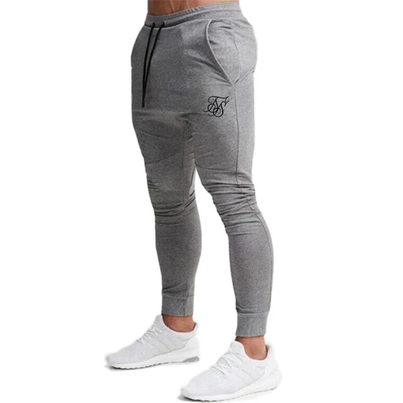 Silk Men's Pants Fitness Skinny Trousers