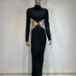 Long Dress Elegant Backless Stretch Cut Out Gown