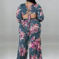 Plus Size Jumpsuit  Print One Piece