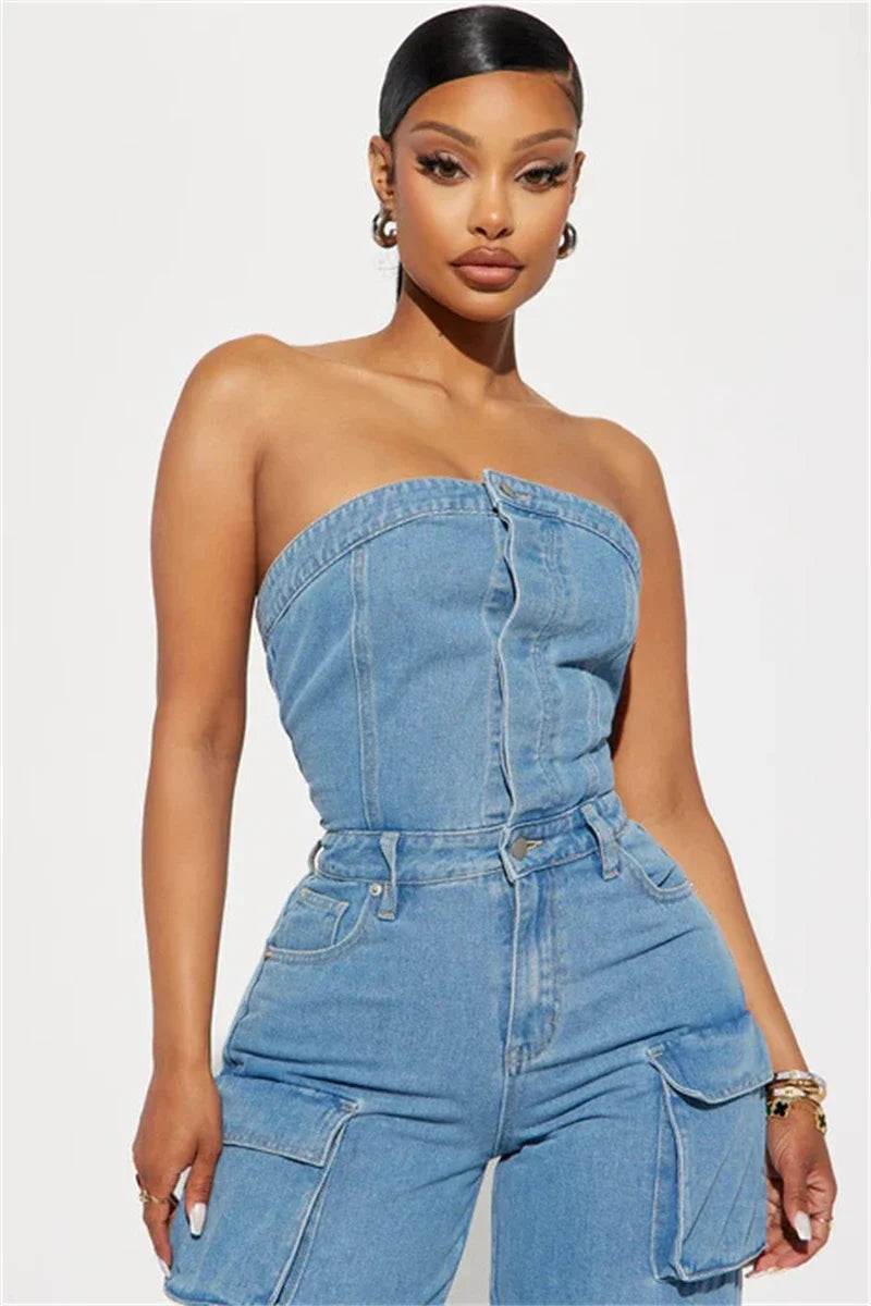 Denim Jumpsuits