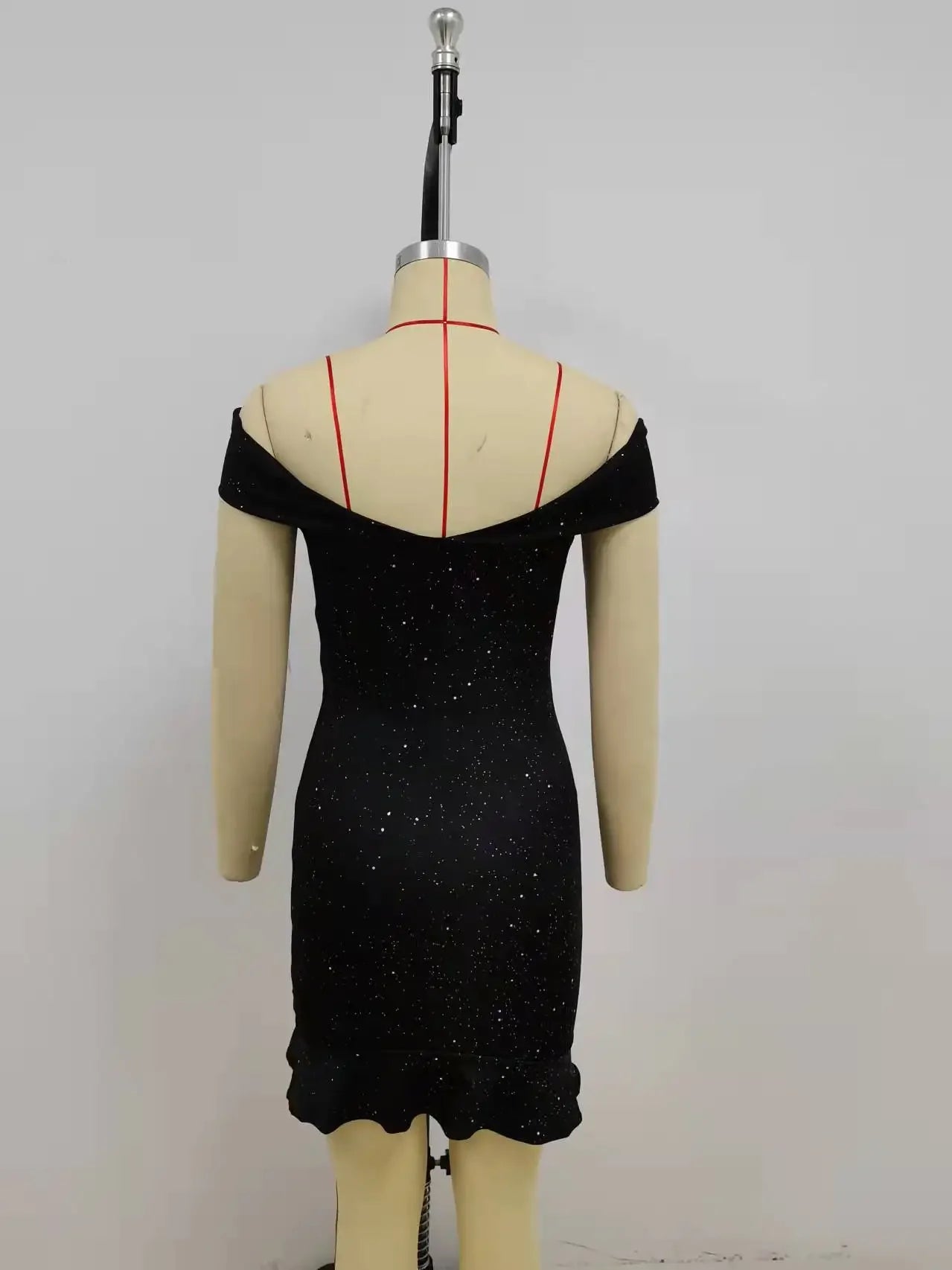 Sleeveless Off Shoulder Mini Dress
