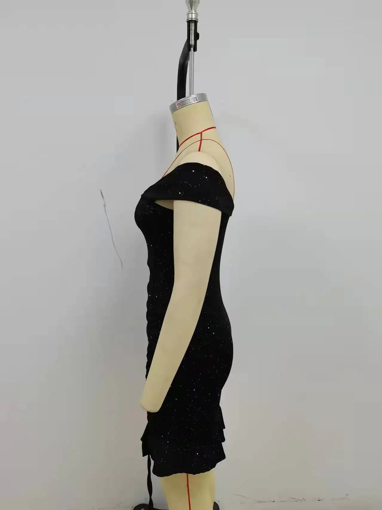 Sleeveless Off Shoulder Mini Dress