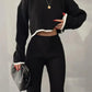 2 Pieces Women's Outfit Sets Knitted Tracksuit - JELESACK