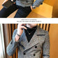 Thick Short Wool Coat Trendy Slim Fit Double Row Button