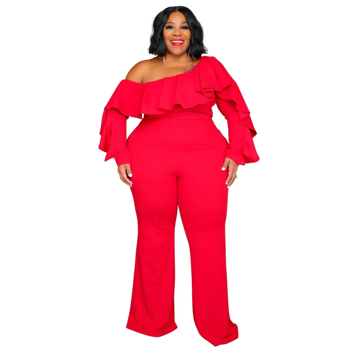 Plus Size  Jumpsuit Urban Leisure Bodysuit