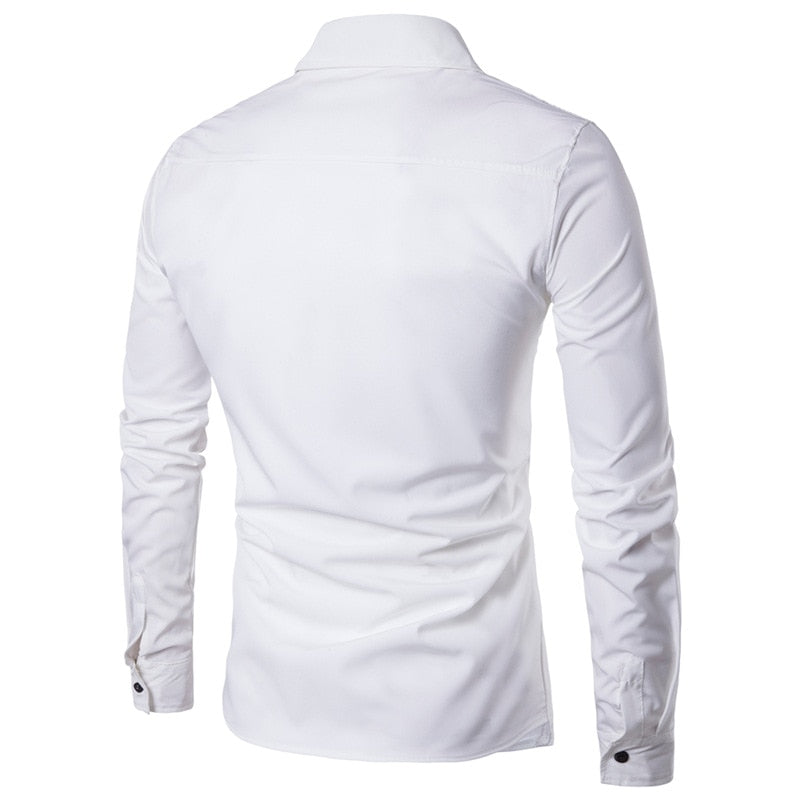 Double placket long sleeve shirt - JELESACK