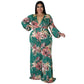 Plus Size Jumpsuit  Print One Piece