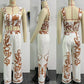 Two Piece Set  Print Crop Top and Wide Leg Pants