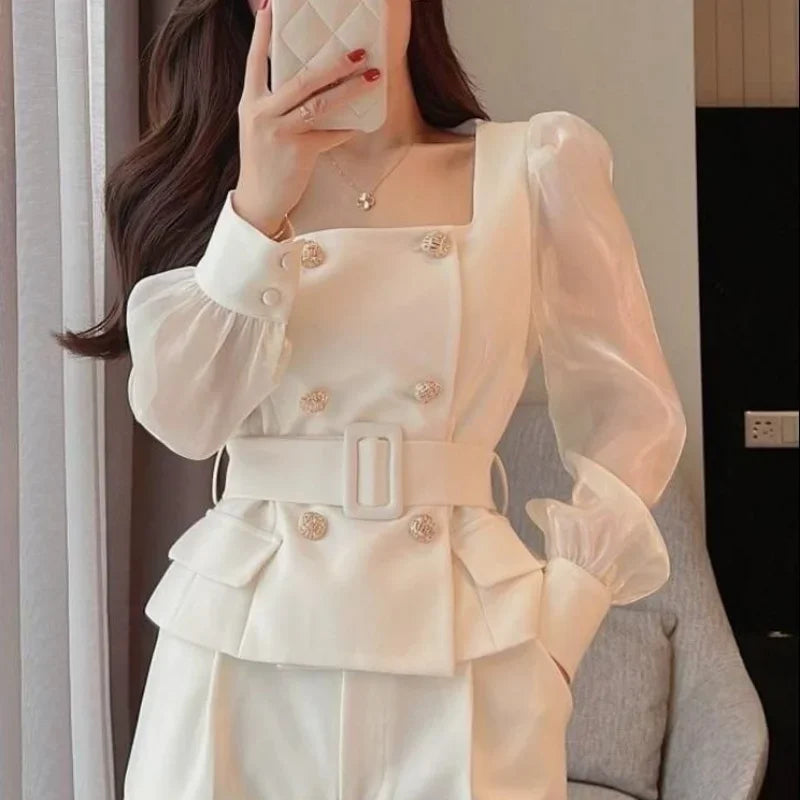 Wide Leg Outfit Two Piece Set Pants