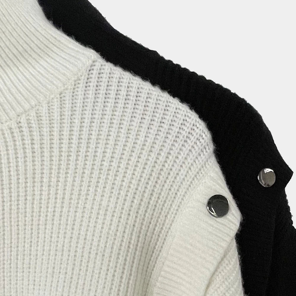 High Collar  Knitted Sweater