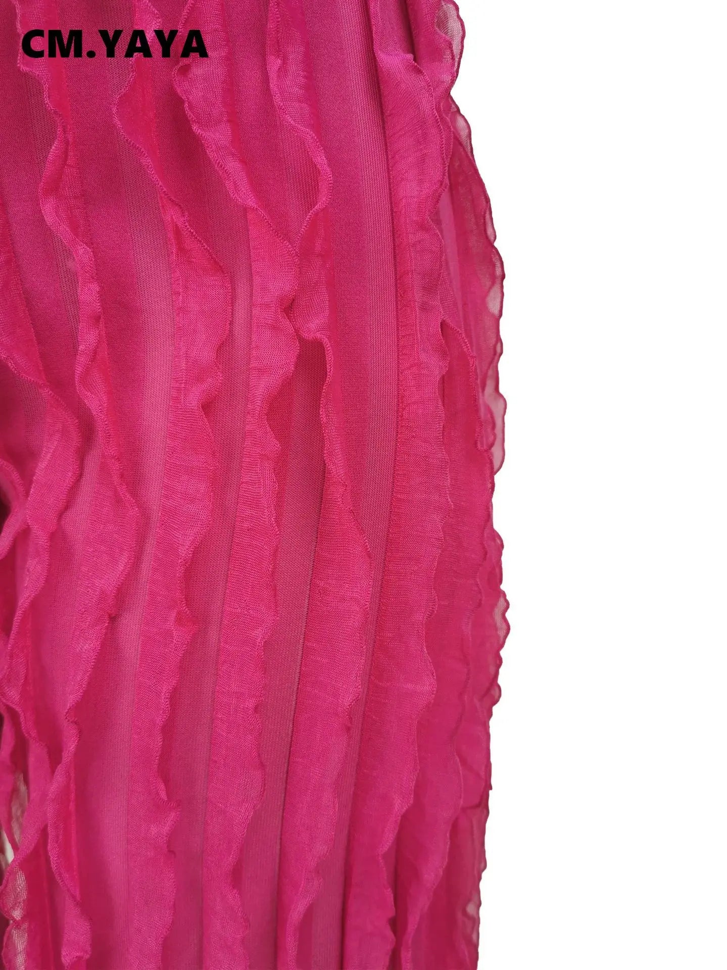 Ruffles Straight  pants