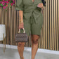 Casual Loose Short Pants Sets & Shirt