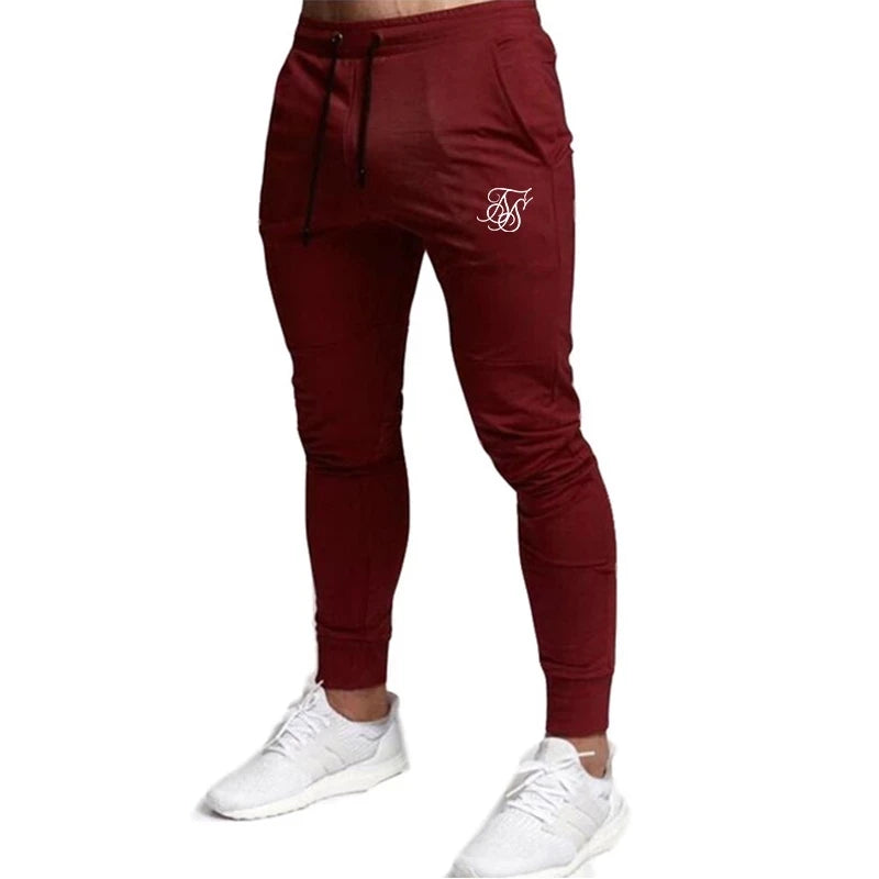 Silk Men's Pants Fitness Skinny Trousers