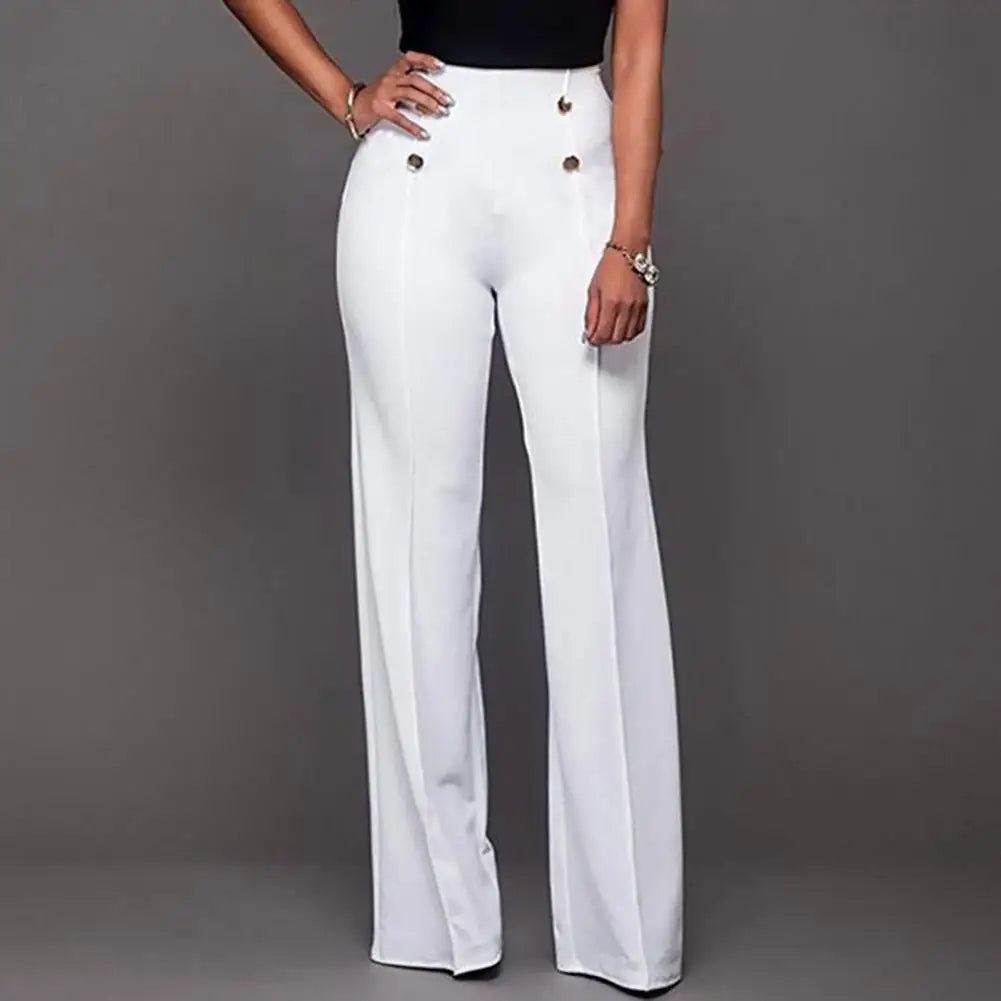 Comfortable High Waist Wide Leg Pants - JELESACK