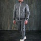 New Gentleman Plaid Men's Tracksuit Sets